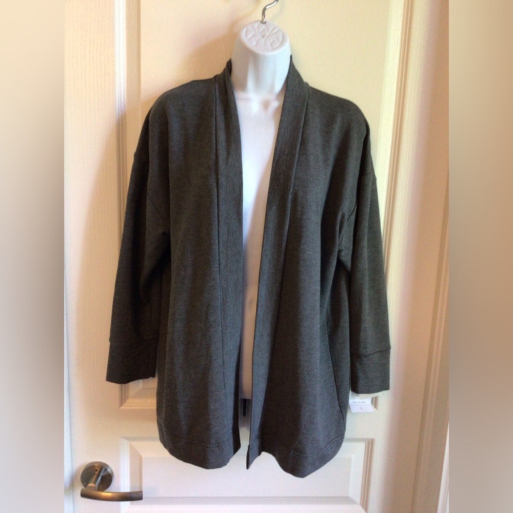 NWT True & co. Open Cardigan grey size small